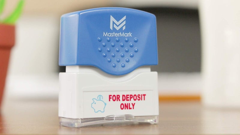 MasterMark Premium 2-Color Pre-Inked Office Stamp (for Deposit Only) - Image 2